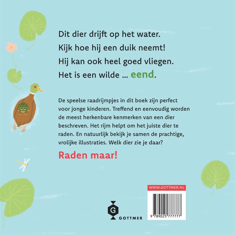 Achterkant van Dit dier hier