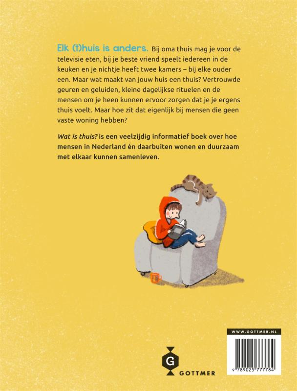Achterkant van Wat is thuis?