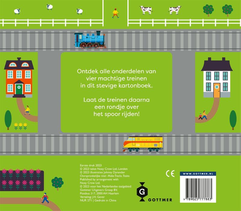 Achterkant van Een rondje met de trein