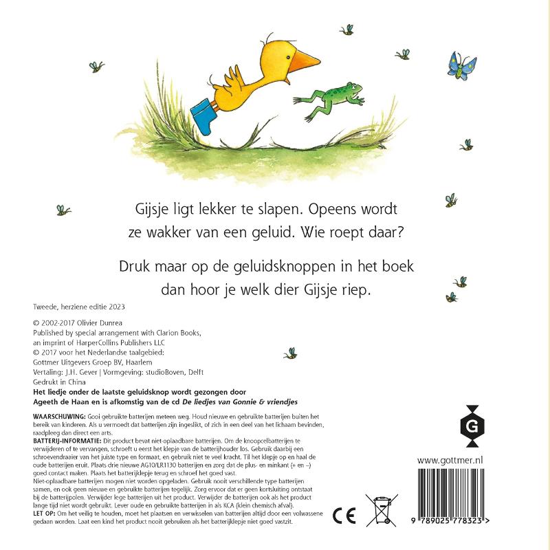 Achterkant van Gonnie zegt... gak!