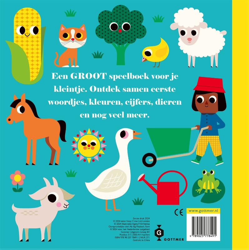 Achterkant van Mijn grote speelboek Boerderij