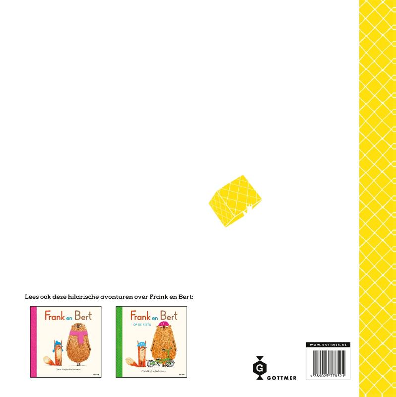 Achterkant van Frank en Bert en de verdwenen koekjes