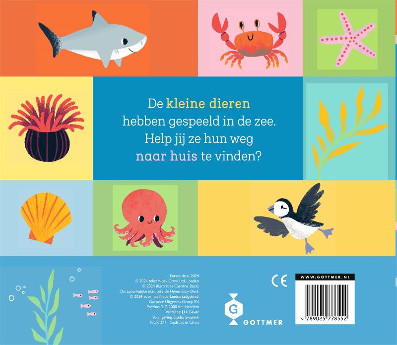 Achterkant van Kom je thuis, kleine haai?