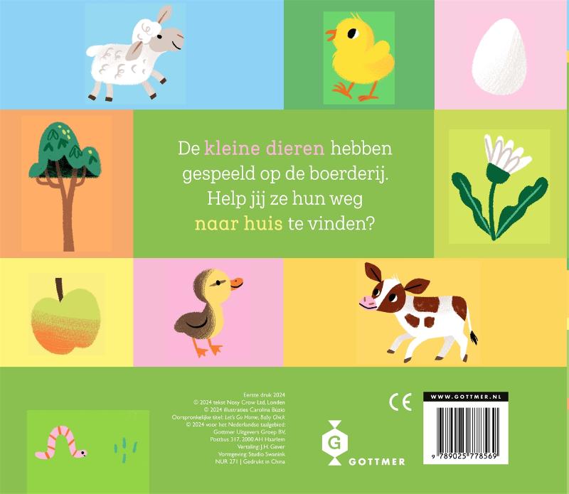 Achterkant van Kom je thuis, klein kuiken?
