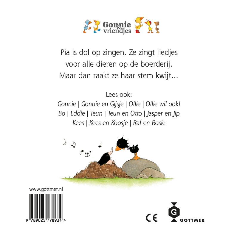 Achterkant van Pia