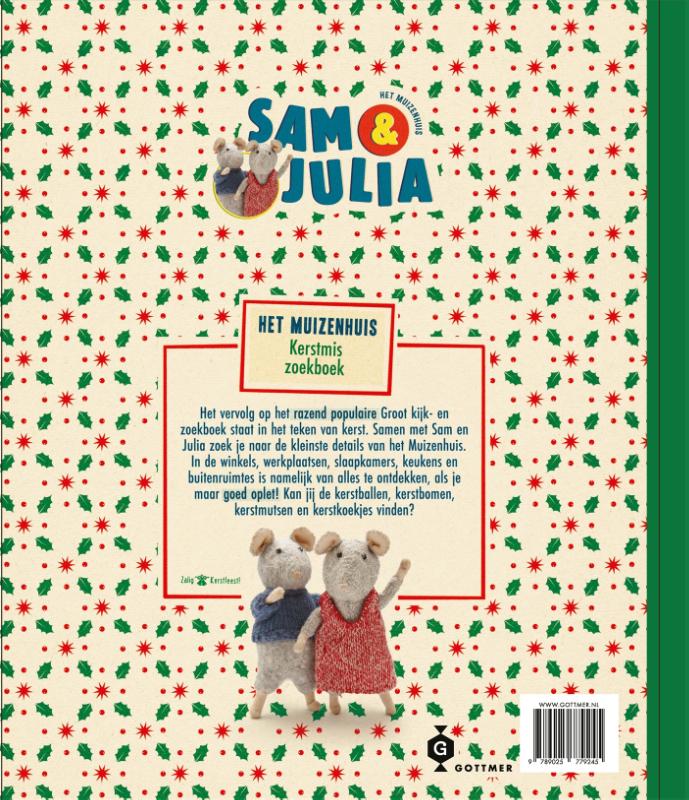 Achterkant van Kerstmis zoekboek