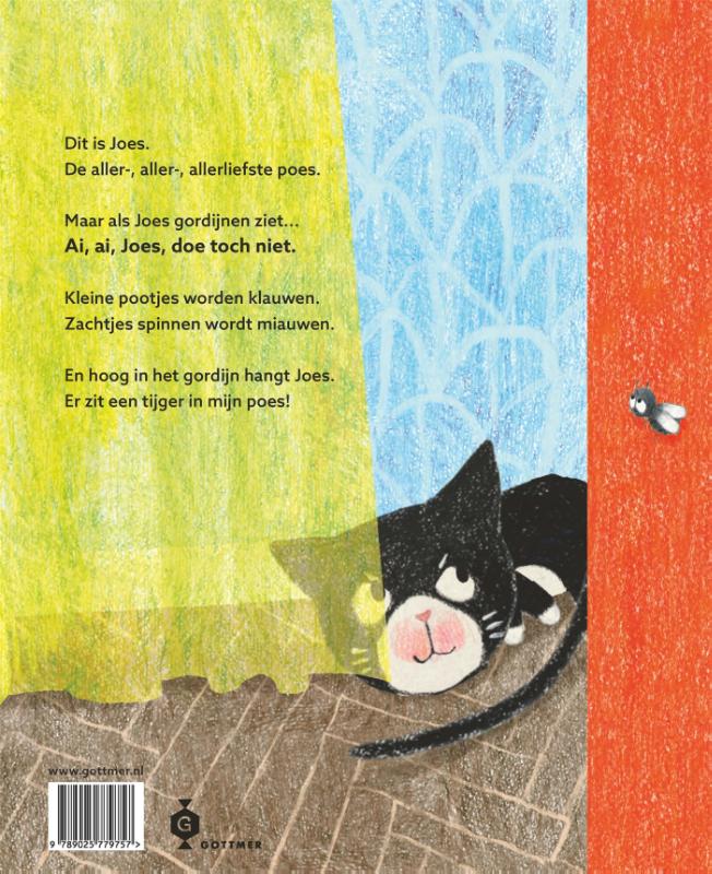 Achterkant van Joes de poes