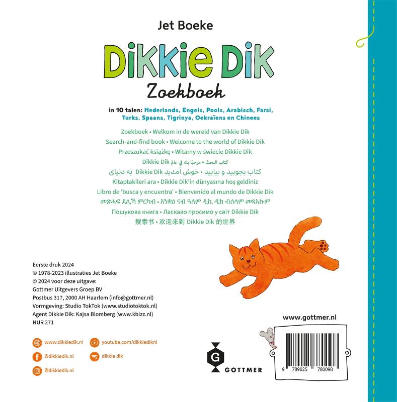 Achterkant van Zoekboek in 10 talen