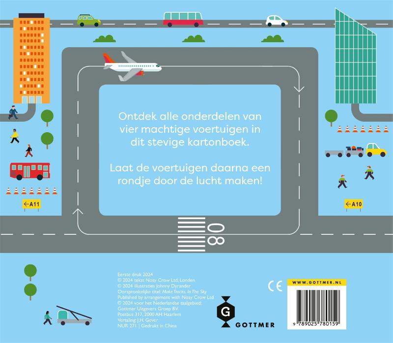 Achterkant van Een rondje met het vliegtuig