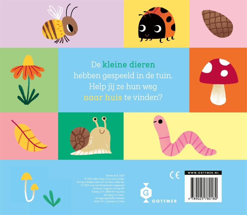 Achterkant van Kom je thuis, kleine bij?