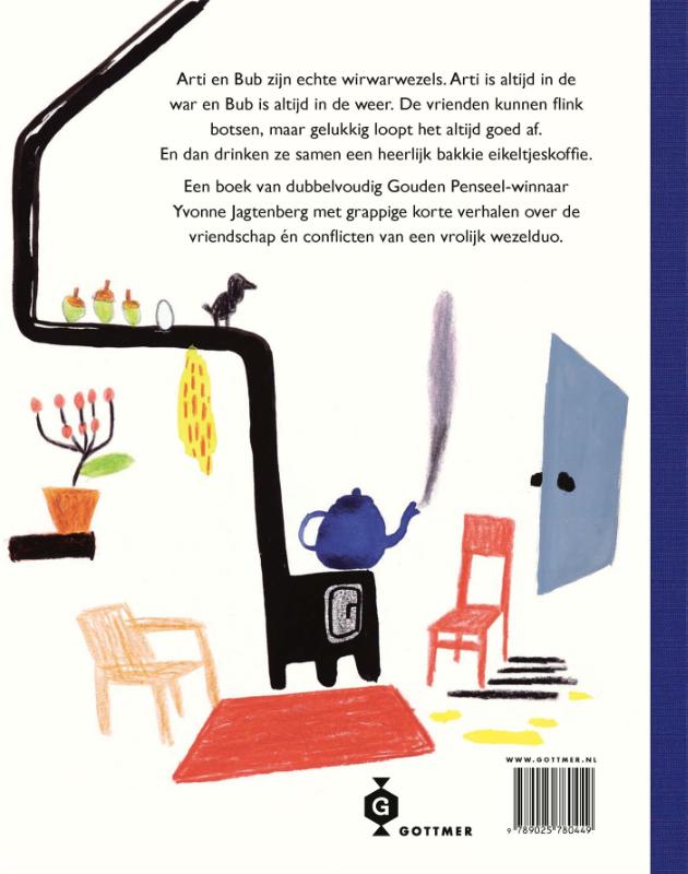 Achterkant van De wirwarwezels