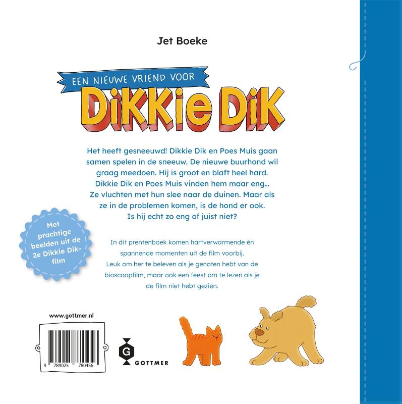 Achterkant van Een nieuwe vriend voor Dikkie Dik