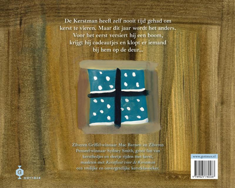 Achterkant van Kerstfeest voor de Kerstman