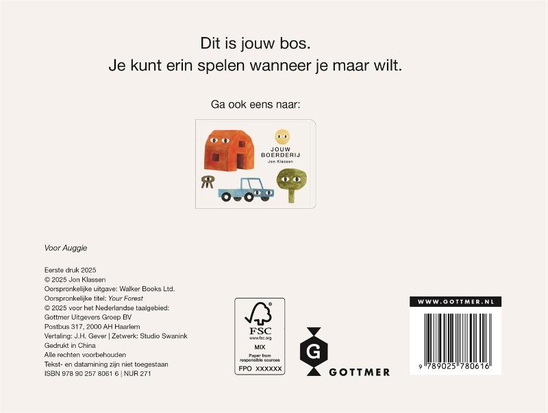 Achterkant van Jouw bos