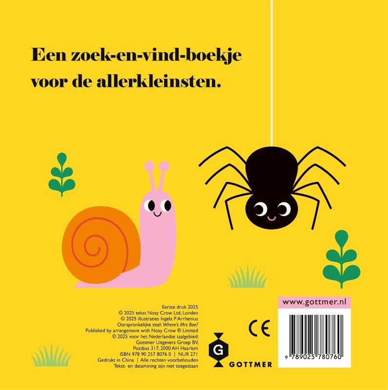 Achterkant van Bij, waar ben je?