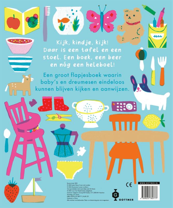 Achterkant van Kijk, kindje, kijk Thuis