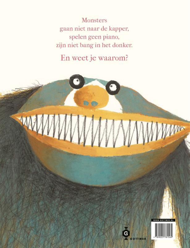 Achterkant van Monsters gaan niet naar de kapper