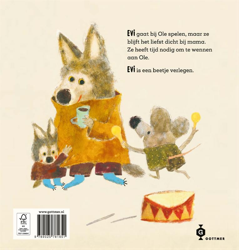 Achterkant van Evi is een beetje verlegen