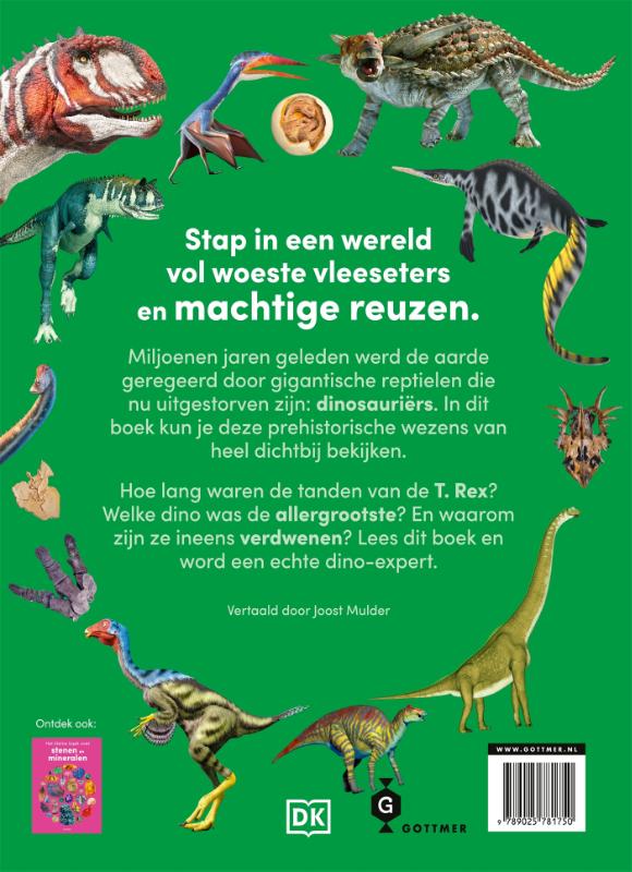 Achterkant van Het kleine boek over dinosauriërs