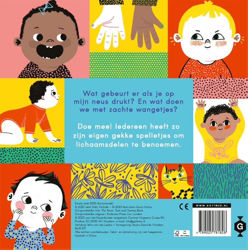 Achterkant van Het neus-, tenen- en buikboek