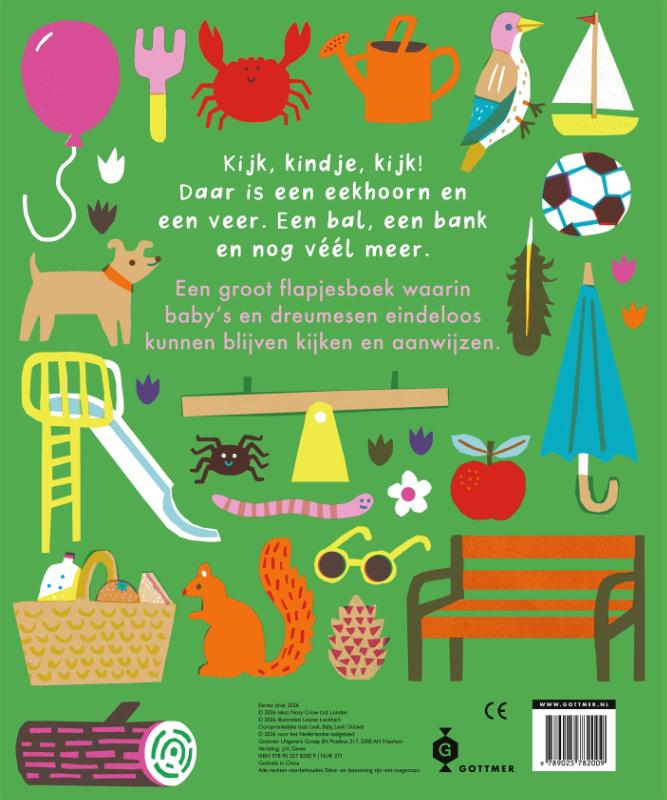 Achterkant van Kijk, kindje, kijk - Buiten