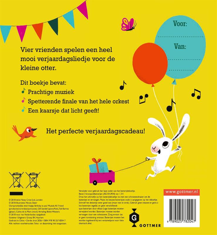 Achterkant van Fijne verjaardag voor jou!