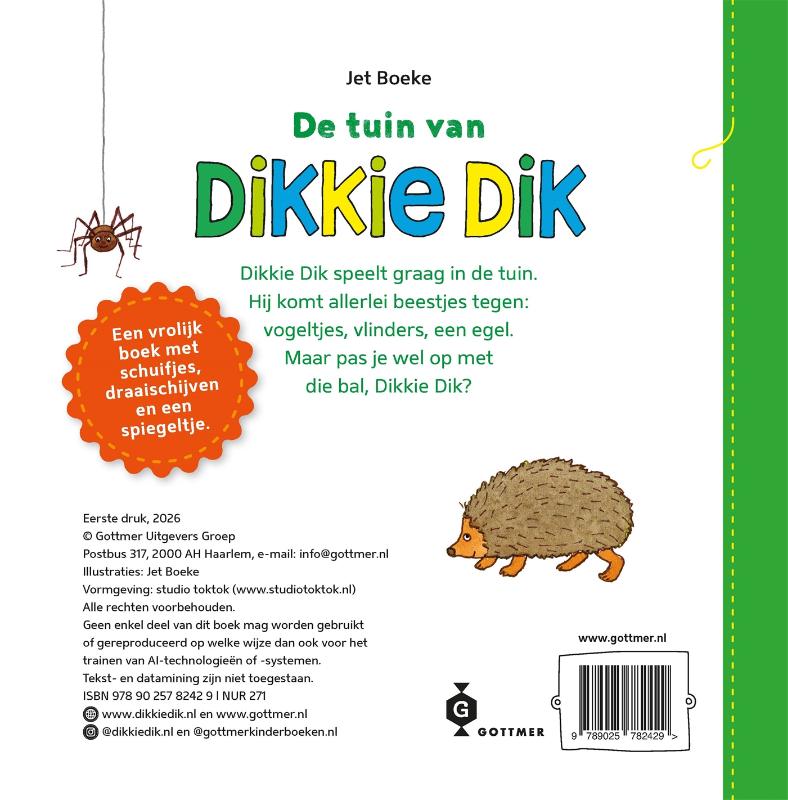 Achterkant van De tuin van Dikkie Dik