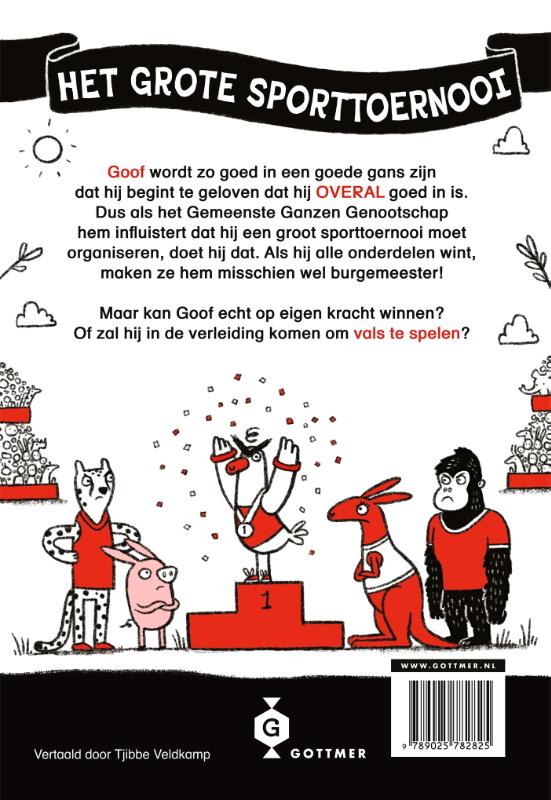 Achterkant van Goof gaat voor goud