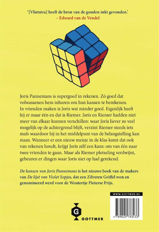 Achterkant van De kansen van Joris Pannemans