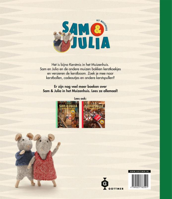 Achterkant van Sam & Julia - Kerstmis Zoekboek