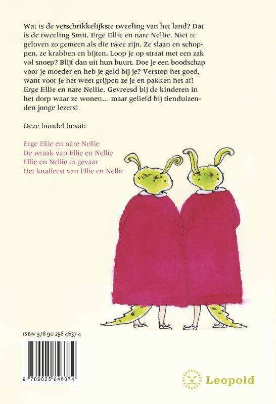 Achterkant van De hele erge Ellie en nare Nellie