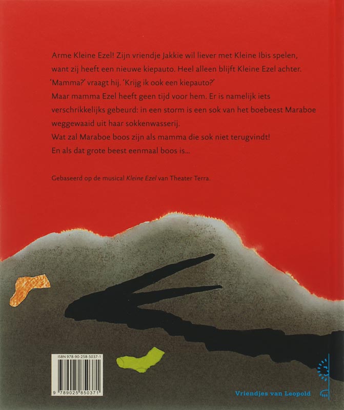 Achterkant van Kleine Ezel en het boebeest