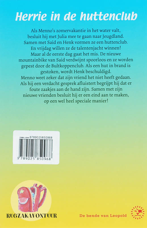 Achterkant van Herrie in de huttenclub