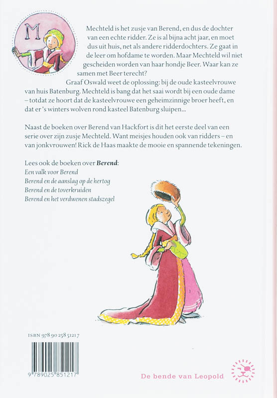 Achterkant van Mechteld op wolvenjacht