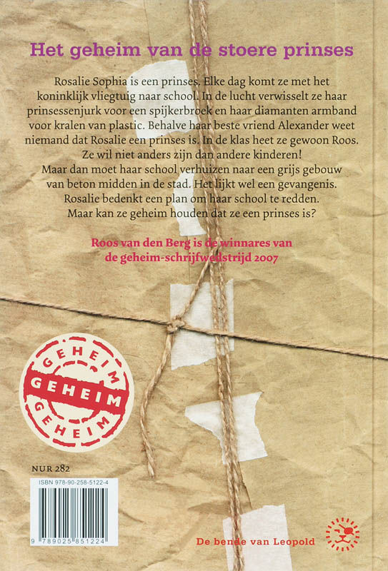 Achterkant van Het geheim van de stoere prinses