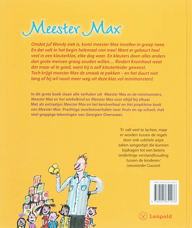 Achterkant van Het grote boek van Meester Max