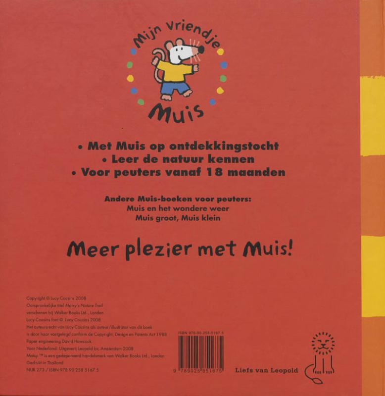 Achterkant van Muis ontdekt de natuur