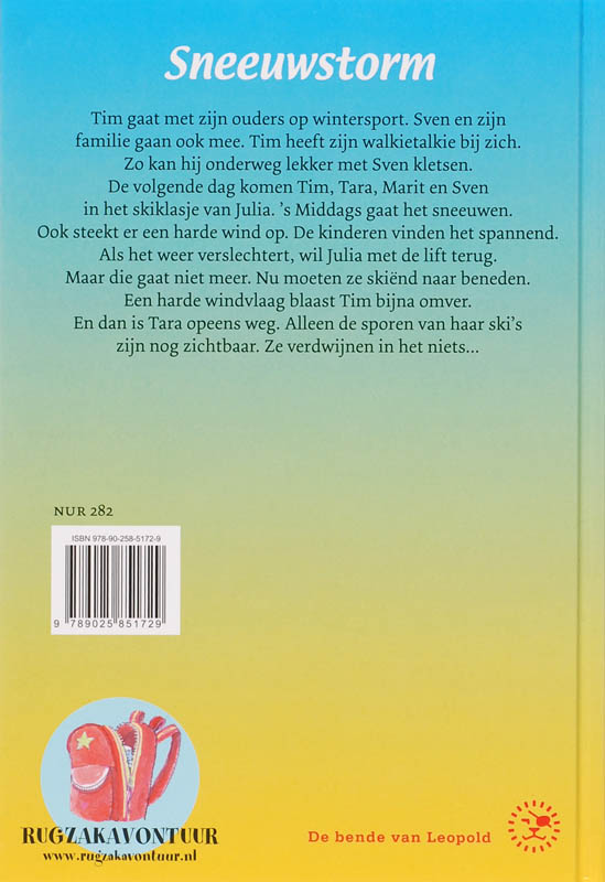 Achterkant van Sneeuwstorm