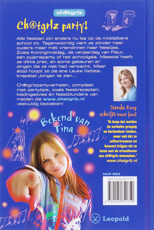 Achterkant van Chatgrlz Party!