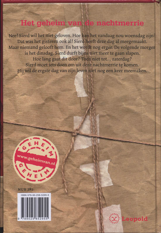 Achterkant van Het geheim van de nachtmerrie