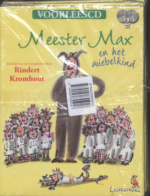 Achterkant van Meester Max en het wiebelkind Set 3 CD's