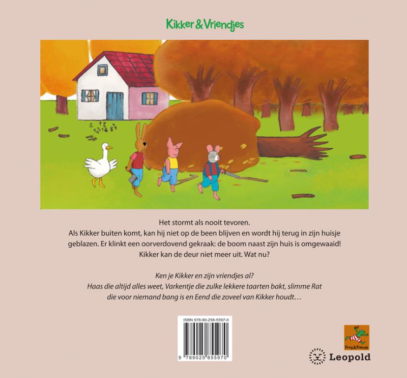 Achterkant van Kikker en de wind