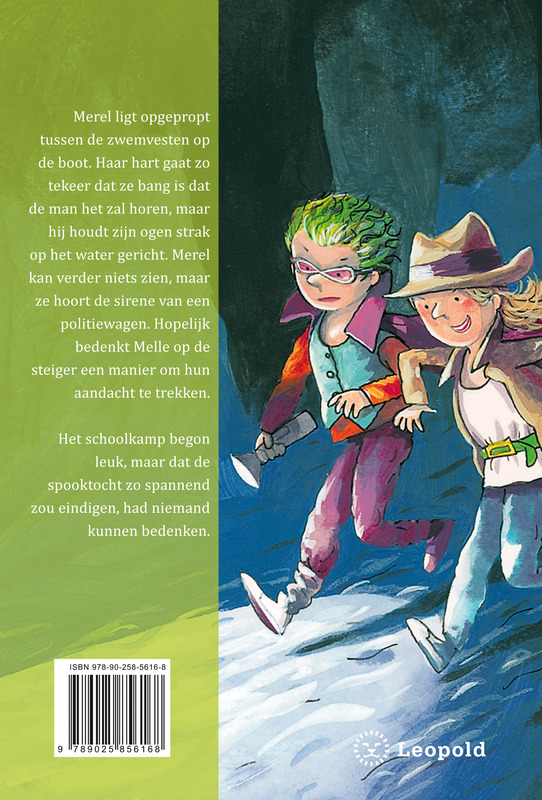 Achterkant van Spooktocht in het donker