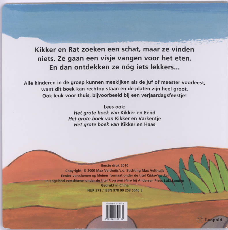 Achterkant van Het grote boek van kikker en Rat