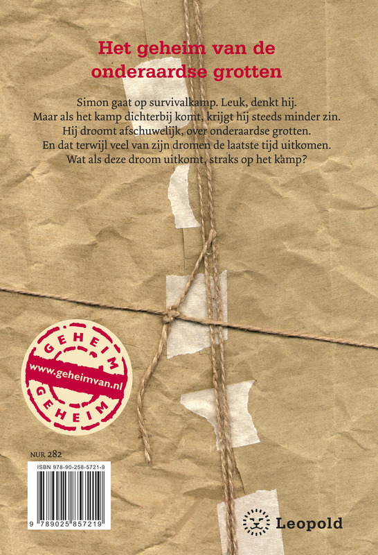 Achterkant van Het geheim van de onderaardse grotten