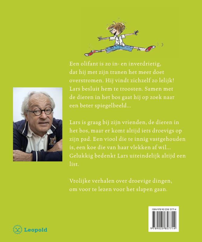 Achterkant van De gelukkige olifant