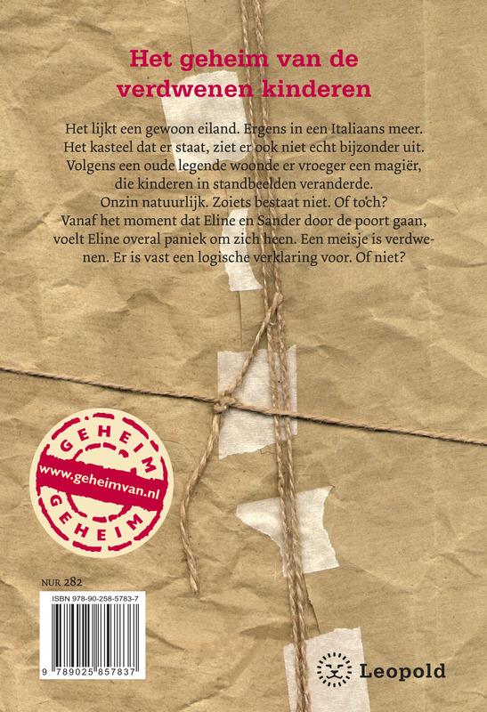 Achterkant van Het geheim van de verdwenen kinderen