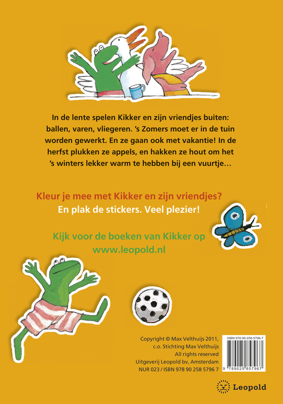 Achterkant van Kleuren met Kikker