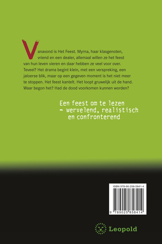 Achterkant van Feest!