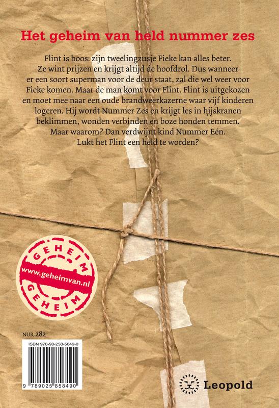 Achterkant van Het geheim van held nummer zes
